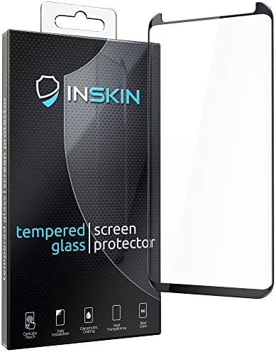 Inskin Galaxy S8 Plus Screen Protector with Easy Alignment Tool, [3D Full Adhesive] Tempered Glass for Samsung Galaxy S8 Plus [2017] 6.2 inch. Jet-Black Retail 1-Pack Kit.
