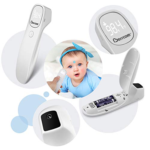 Berrcom Digital Infrared Thermometers for Baby Adults, Non Contact Infrared Forehead Thermometer with LED Display, 3 Modes Body/Surface/Room Temperature Electronic Thermometers - Thumbnail 3