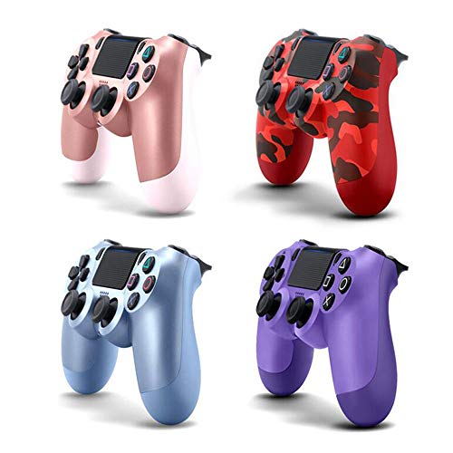 Alician Wireless PS4 Controller Bluetooth Gamepad Joystick for 4 Game Console PC Steam Electro-Optic Violet Electronic Accessories