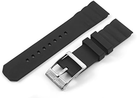24MM BLACK RUBBER VANILLA SMELL + STEEL BUCKLE FIT FOR BRTLING BENTLEY WATCHES