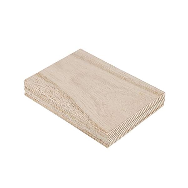 Rfvtgb 10 Stücke Balsaholz Bl？tter Holzplatte 150 x 100 x 2mm für Haus Schiff Handwerk Modell DIY – Bild 3