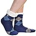Angelina Winter-weight Thermal Fleece-lined Cozy Crew Socks #2911,Men's One Size 10-13,Men's 3 Pair Pack Argile