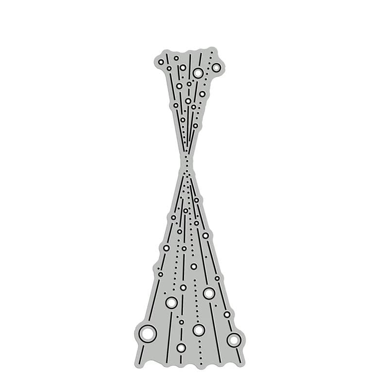 Bubble Spotty Line Cutting Die Cuts, DIY Crafts Template Bubble Spotty Line Scrapbook Cards Cutting Dies Cut Stencils for DIY Embossing Card Making Decorative Paper Dies Scrapbooking, Silver