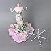 Mermaid Lady Mannequin Jewelery Display Tree Stand Holder Bow w/Floral Print