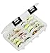 Plano Elite Series Crankbait StowAway 3600, Small, Transparent, Holds Up to 20 Individual Crankbait Lures, Tangle-Free Bait Tackle Storage and Organizer, Utility Boxes for Fishing