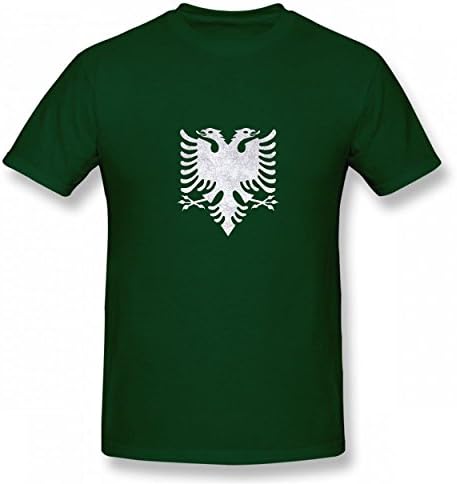 LOJSAQ Double Eagle Head Tshirt Printed Cotton T-Shirts Tops Logo Best Quality Man Tee Forest Green