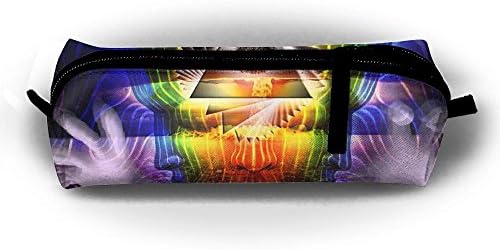EWFBVa Durable Zipper Stationery Bag Illuminati Colorful Big Capacity Pencil Case