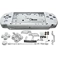 OSTENT Full Housing Shell Faceplate Case Parts Replacement for Sony PSP 2000 Console Color White