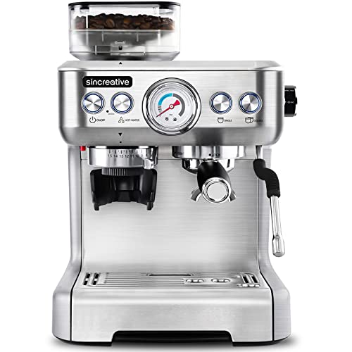 Sincreative Espresso Machine & Coffee Maker 20Bar Semi Automatic