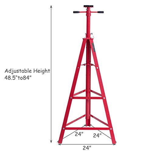 Goplus 2 Ton High Reach Tripod Jack Under Hoist Stand - Image 2