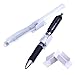 Outus 20 Pieces White Pen Holder Clip 2 Sizes Adhesive Pen Holder for Desk Paint Brush Wall Computer Car Bulletin Board Clipboards