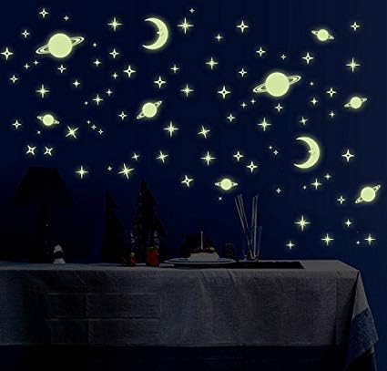 Kolossalz Glow in Dark Galaxy Stars Ceiling Stickers (XL)
