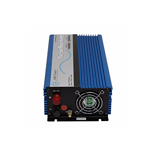 Aims PWRI100012120S 1000 Watt 12V Pure Sine Wave Power Inverter Bundle with Inverter and Remote Switch (2 Items)