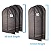 Plixio Black Garment Bags for Hanging Clothes, Men Suit Bag for Travel and Clothing Storage of Women Dresses, Shirts, Fur Coats, Dance Costumes Suit Cover - Closet Storage Long Garment Bags w/Zipper
