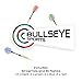 Darts - Pack of 12 Steel Tip 18g By Bullseye Sports - 4 Stylish & Fun Designs (Dartboard Stripe). Aluminum Grip Stems with Extra Flights - Perfect Christmas/Birthday Gift Set For Beginners