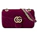 KK-BAG GUCCI GG Marmont velvet shoulder bag (fuchsia velvet)