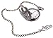 ShoppeWatch Eagle Pocket Watch with Chain | Vintage Pocket Watch Quartz Movement | Half Hunter Arabic Numerals Pocketwatch PW-65