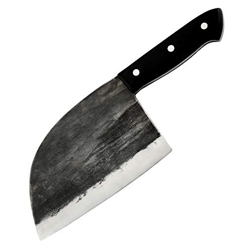4 Butcher+Handmade+Kitchen+Cleaver+Leather