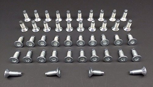 Jeep Wrangler Rear Window Glass 44-Piece Torx Bolt Kit For Jeep Wrangler ( 1976-2006) - Windshield, Doors, Tailgate, Roll Bar - Black Jeep Window Replacement - Foto 2