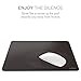 multifun Reusable Non-Slip Rubber Mouse Pads Waterproof Ultra Thin for Mac Black