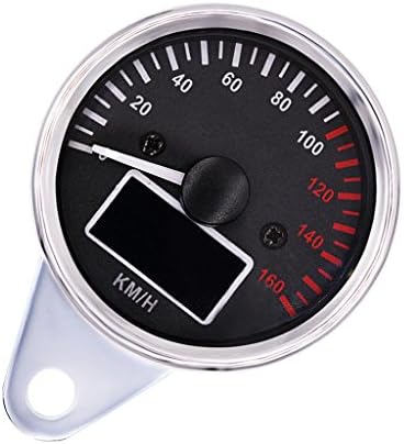 Homyl Bright 12V Multi Function Odometer Speedometer Tachometer Gauge LCD 0-160 km / h