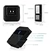 Wireless Doorbell, Hinpia Waterproof Solar Door Bell Chime Kit for Home Office with 2 Plug-in Receivers and 1 Remote Button, 1000ft Operating Range 52 Ringtones 4 Levels Volume, No Batteries Required