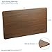 VIVO Dark Walnut 43 x 24 inch Universal Solid One-Piece Table Top for Standard and Sit to Stand Height Adjustable Home and Office Desk Frames, DESK-TOP43D