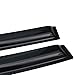 Lightronic WV94101 Outside-Mount Side Window Visor Deflector Rain Guard, Dark Smoke, 4-Pieces Set, Fits 2009-2018 Dodge Ram 1500 Quad Cab, 2019-2023 Ram 1500 Classic Quad Cab