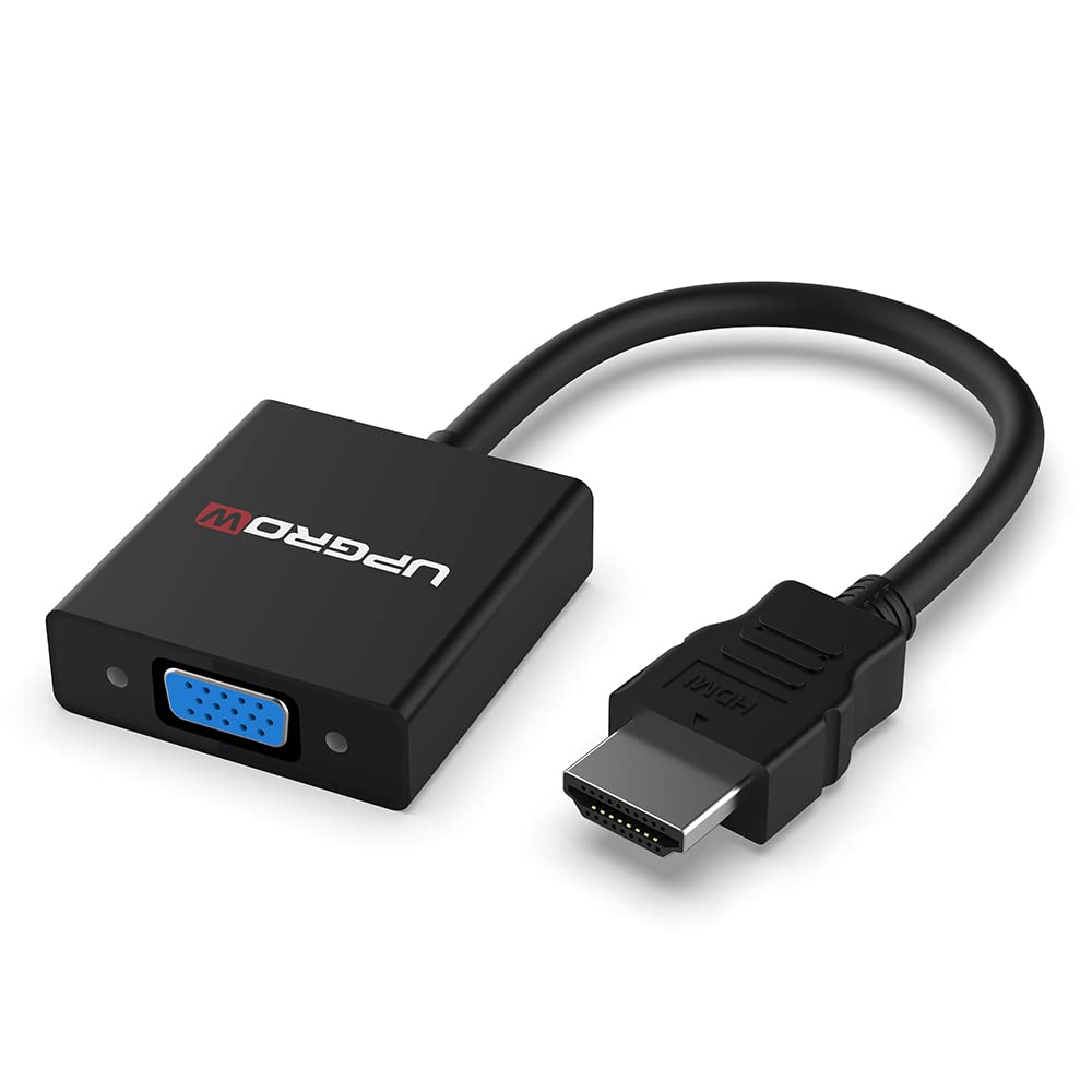 Photo 1 of UPGROW HDMI to VGA Adapter HDMI Male to VGA Female Converter Support Computer, Desktop, Laptop, PC, Monitor, Projector, HDTV, Chromebook, Xbox and More, Model Number: UPGROWHMVF01