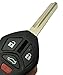 Horande Keyless Entry Remote Key Fob Case Cover fit for 2006 2007 2008 Mitsubishi Eclipse 2006-2007 Galant Key Fob Shell No Chips