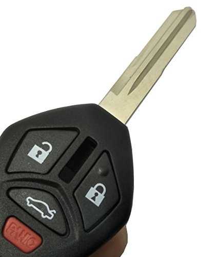 New Uncut Keyless Entry Remote Key Fob Case For 2007 2008 Mitsubishi Eclipse Key Fob Case No Chips - Thumbnail 5