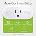 Smart Wifi Plug Work with Alexa Google Home IFTTT, Gosund 16A Smart Outlet Mini Socket with Overload Protection, Reliable Wifi Connection No Hub Required, 2 pack