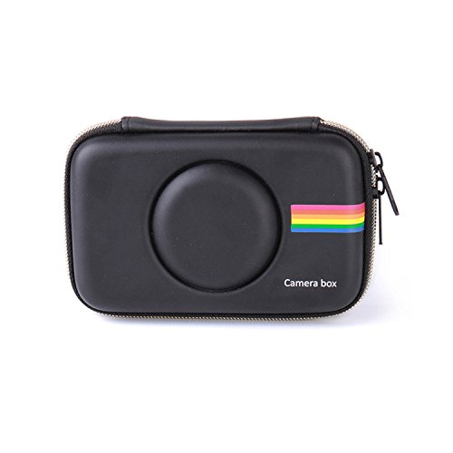 DEHEOBI Vintage PU Leather Bag Case Carry Cover Pouch Protector Handbag Cable Data Container for Fujifilm Polaroid Snap Camera Instant Print Camera (Black) - Thumbnail 7