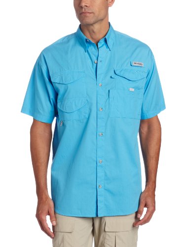 Columbia Men's Bonehead Short Sleeve Shirt, Small, Riptide