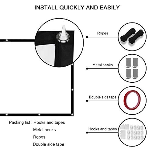 2 Efnik+Projector+Screen+120+inch
