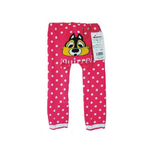 Wrapables Baby & Toddler Leggings, Squirrel and Polka Dots - 6 to 12 Months