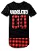 LILBETTER Men's Extended Hip Hop Short Sleeve T Shirt