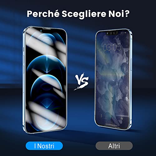 CIRYCASE Vetro Temperato Compatibile con iPhone 12/12 PRO 6.1”, 3 Pezzi Protezione Schermo con Kit di Installazione Facile, Durezza 9H Infrangibile, HD-Clear & Senza Bolle Pellicola Protettiva