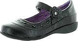 School Rider Girls Nicki-712E Flower Decor Strap School Uniform Shoes