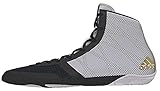 adidas Pretereo III Men's Wrestling Shoes, Grey/Gold/White, Size 11