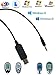 Washinglee USB Data Cable for Abbott Glucose Diabetes Meter, Copilot Freestyle Freedom, Freestyle Lite, Freestyle Freedom lite and Freestyle Flash. Black, 3 FT.