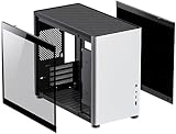 GameMax Spark Micro-ATX Gaming PC Case Dual Tempered Glass USB3 Type C White view 21