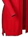 Solid Soft Stretch Longline Long Sleeve Open Front Knit Cardigan Red Size M