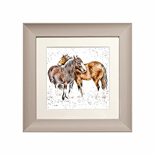 Wrendale Designs - 'Side By Side' Framed Card - Taupe