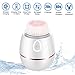 Facial Cleansing Brush, 3D Sonic Vibrating Waterproof Face Cleaner with Wireless Charging Base, 2 Brush Heads with 4 Modes, Gentle Exfoliating, Removing Blackhead, Massaging for Skin Deep Cleaning
