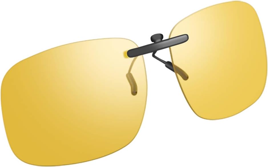UpaClaire Night Driving Glasses Clip-On, Polarized Glare Reduce, High Definition Vision…