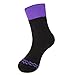 Hot Feet Women's 2 Pairs Heavy Thermal Socks - Thick Insulated Crew for Cold Weather; Sock Size 9-11, Shoe Size 4-10.5 (Apple Cuff and Grape Cuff)