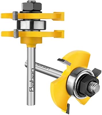 Router Bits Baban 1 4 Shank Tongue And Groove Router Bit Set