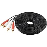 RCA Stereo Audio Cable, 2 RCA Male to 2 RCA Male (30 Feet / 10 Meters)