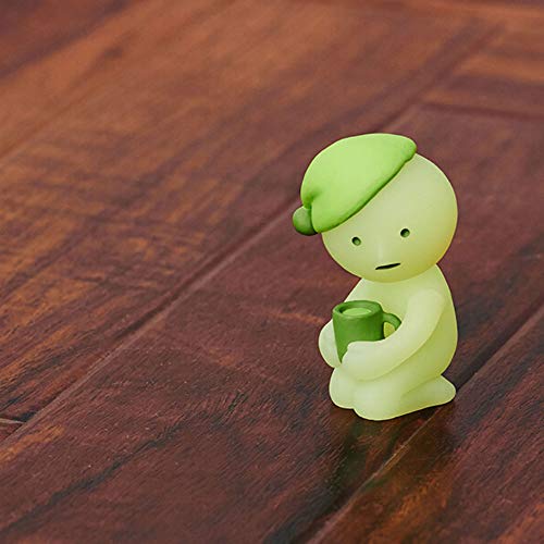 Smiski Glow in The Dark Mini Figure Set: Bed + Living Series, 2 Assorted Blind Box